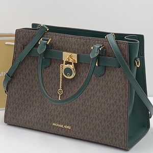 Michael Kors Hamilton Meidum Satchel Shoulder Crossbody